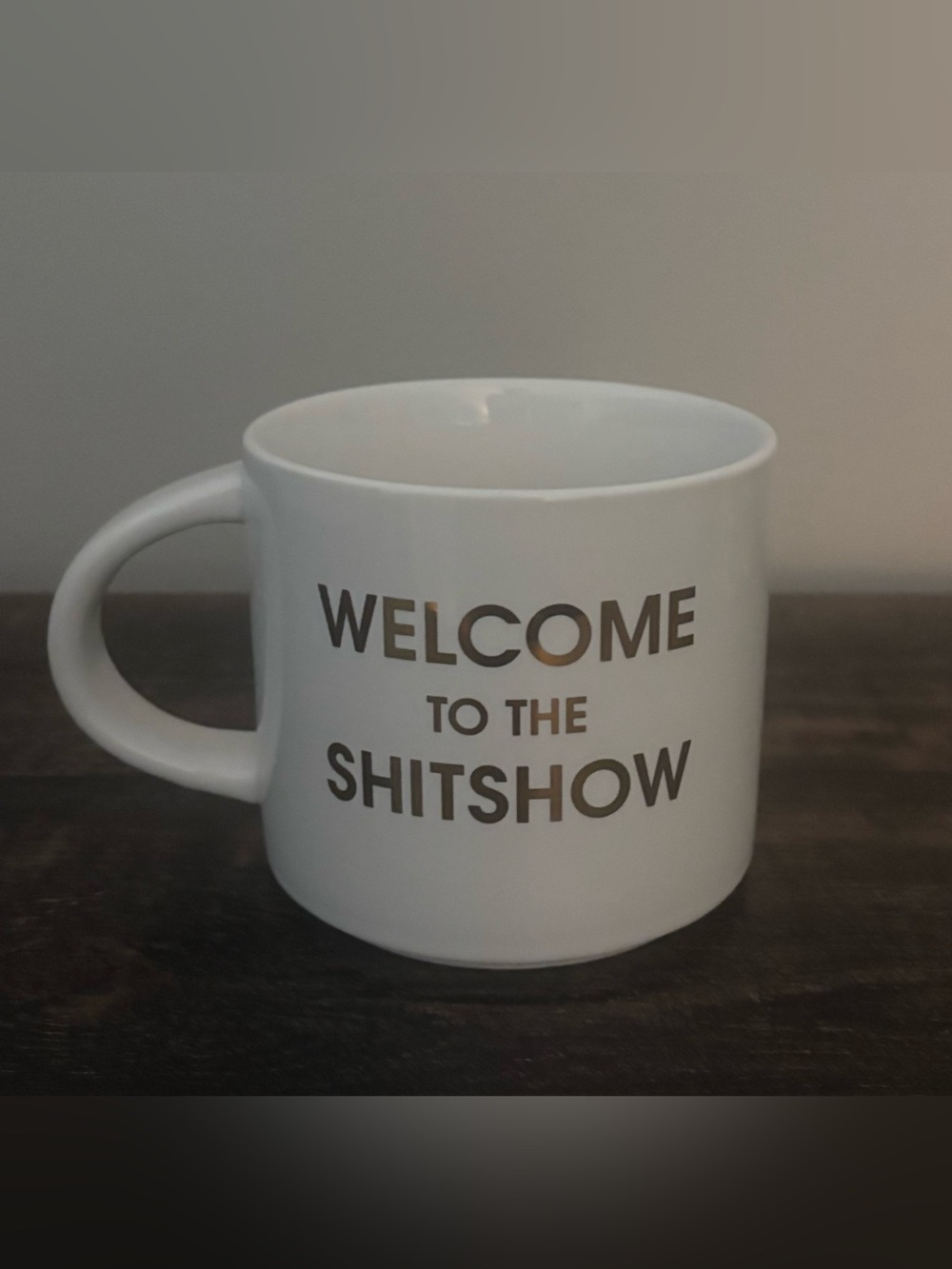White Ceramic 'Welcome to the Shitshow' Coffee Mug - Novelty Drinkware